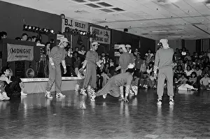 Huty35237 Prints: Breakdancing Contest, Buena Park Hotel, Buena Park, California