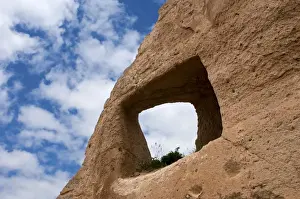 Breaktrough a tufa rock, Rose Valley, Goreme National Park, Cappadocia, Nevsehir Province, Central Anatolia Region, Turkey