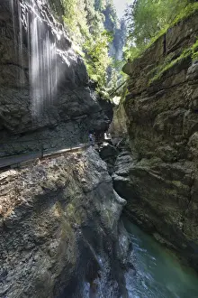Eroding Prints: Breitachklamm gorge in Oberstdorf, Kleinwalsertal, Allgau
