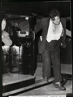 Exiting Prints: Brendan Behan Leaving Taxi Drunk