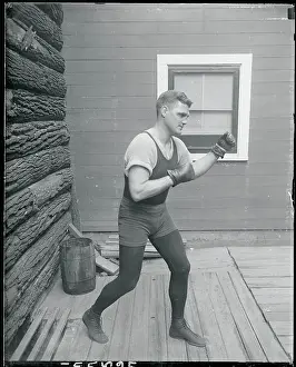 Intimidation Prints: Bill Brennan in Fighting Pose