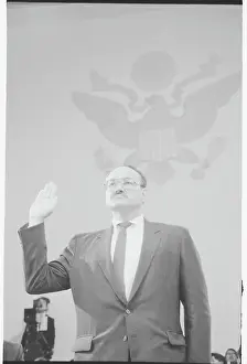 Bretton Sciaroni Being Sworn in at the Iran Contra Hearings