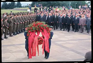 Bratislava Prints: Brezhnev Leads Delegates For Czech Memorial