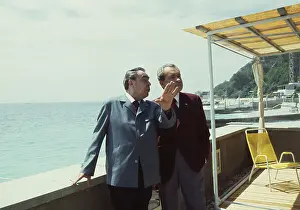 Brezhnev And Nixon At Black Sea Resort