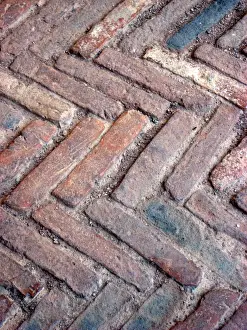 Sidewalk Prints: Brick paving, Trinidad, Cuba