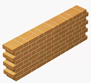 Images Dated 4th January 2010: Brick wall built in Flemish bond bricklaying pattern