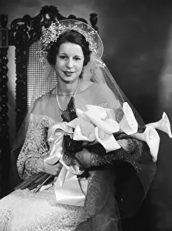 Roles And Occu Prints: Bride With Lillies