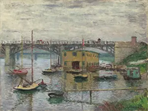 Bridges Prints: Bridge At Argenteuil On A Gray Day