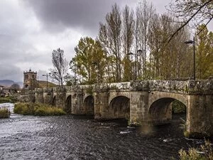 Images Dated 10th November 2012: Bridge and Church Romanesque