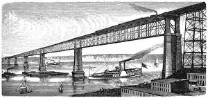 Images Dated 26th April 2016: Bridge over the Hudson River at Poughkeepsie in North America