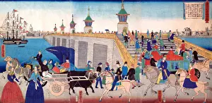 Riders Prints: Bridge in Old london