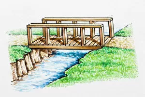 Bridge across stream