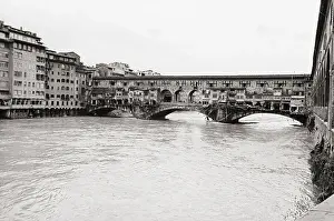 Flood Prints: Bridge With Its Waters Flooded