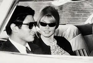 Brigitte Bardot and Sami Frey in Rome