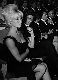 Brigitte Bardot Watching Movie Premiere
