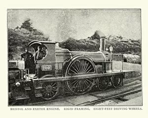 Passenger Train Gallery: Bristol and Exeter Railway 4-2-4T locomotive
