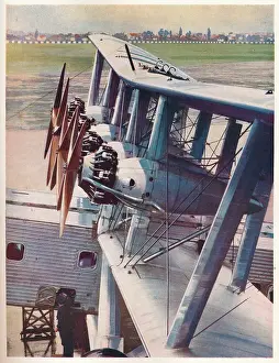 Huty21653 Prints: The four Bristol Jupiter engines of the Imperial Airways liner Scylla, c1936 (c1937)