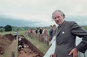 Excavation Site Prints: British Archeologist Sir Mortimer Wheeler