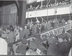 Disembarking Prints: British Brides Disembarking from Ship