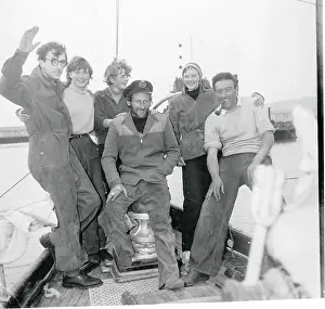 Le Havre Prints: British Crew Standing Aboard Boat