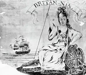 Siege Prints: British Flag At The Siege Of Louisbourg