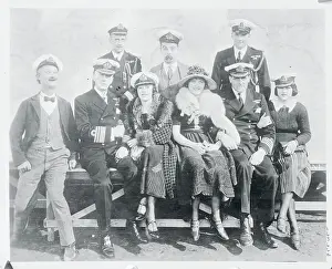 Admiral Prints: British Fleet Crew Posing with Hollywood Stars