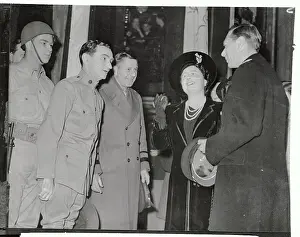 British King and Queen Talking with General Jacob L. Devers
