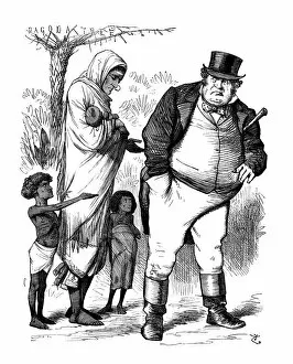 Images Dated 30th October 2018: British London satire caricatures comics cartoon illustrations: Poverty and wealth