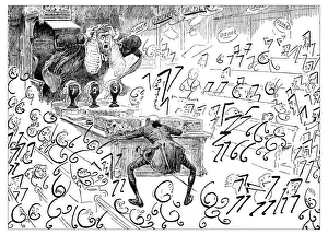 Images Dated 22nd October 2018: British London satire caricatures comics cartoon illustrations: House of Commons all sixes