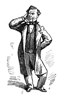 Images Dated 22nd October 2018: British London satire caricatures comics cartoon illustrations: Man