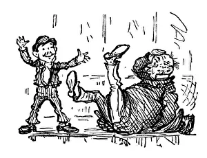 Images Dated 22nd October 2018: British London satire caricatures comics cartoon illustrations