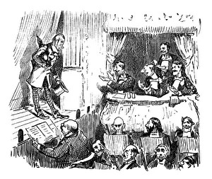 Images Dated 22nd October 2018: British London satire caricatures comics cartoon illustrations: Applause