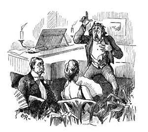 Images Dated 22nd October 2018: British London satire caricatures comics cartoon illustrations: Warning