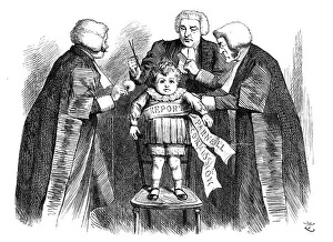 Images Dated 22nd October 2018: British London satire caricatures comics cartoon illustrations: Grooming child
