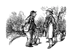 British London satire caricatures comics cartoon illustrations