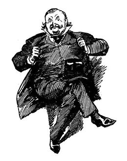 British London satire caricatures comics cartoon illustrations