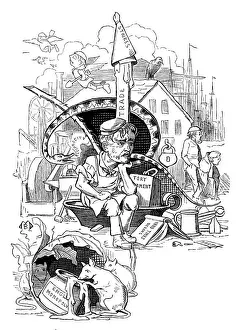 British London satire caricatures comics cartoon illustrations