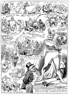 British London satire caricatures comics cartoon illustrations