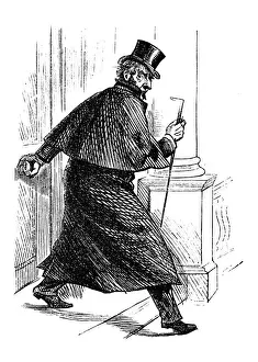 British London Satire Caricatures Comics Cartoon Illustration Prints: British London satire caricatures comics cartoon illustrations