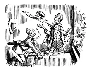 British London Satire Caricatures Comics Cartoon Illustration Prints: British London satire caricatures comics cartoon illustrations: Bullet