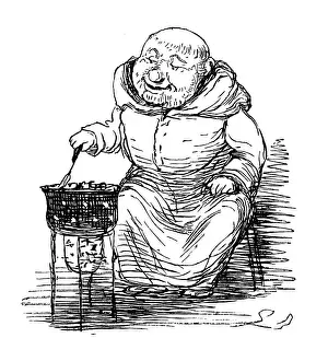 British London satire caricatures comics cartoon illustrations: Cooking