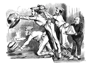 British London satire caricatures comics cartoon illustrations: Cooks