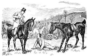 British London satire caricatures comics cartoon illustrations: Fall