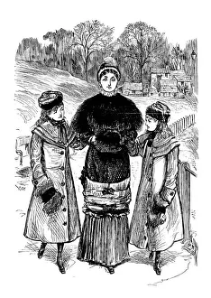 British London satire caricatures comics cartoon illustrations: Family