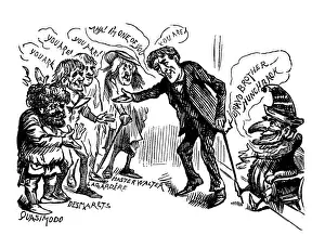 Hunchback Prints: British London satire caricatures comics cartoon illustrations: famous humpback