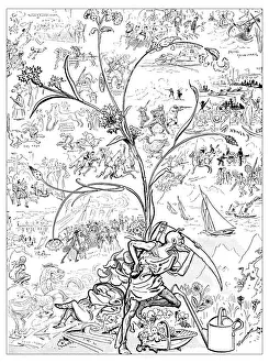 British London satire caricatures comics cartoon illustrations: Hardy Annuals