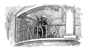 Index Prints: British London satire caricatures comics cartoon illustrations: Index