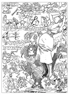 British London satire caricatures comics cartoon illustrations: Ireland