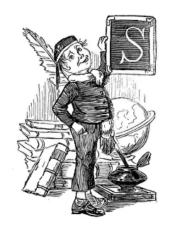 British London satire caricatures comics cartoon illustrations: Letter S