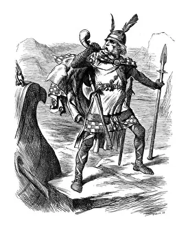 British London satire caricatures comics cartoon illustrations: McGladstone